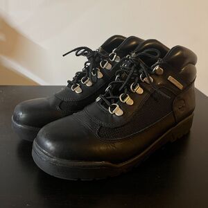 Timberland Junior Field Combat Boots Boys Black Size US 7 A6125